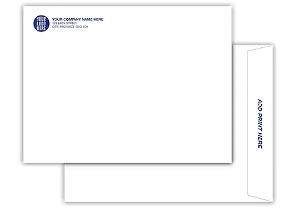 Branded business envelope with logo and contact information.