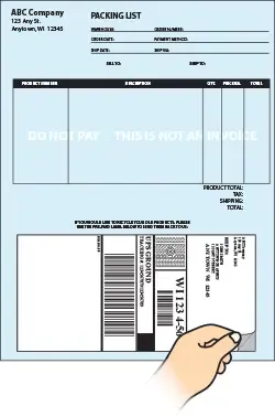 Detachable section on custom printed integrated flyer.