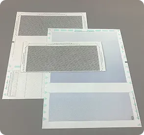 Sealed pressure seal document showing front, back, and side views.