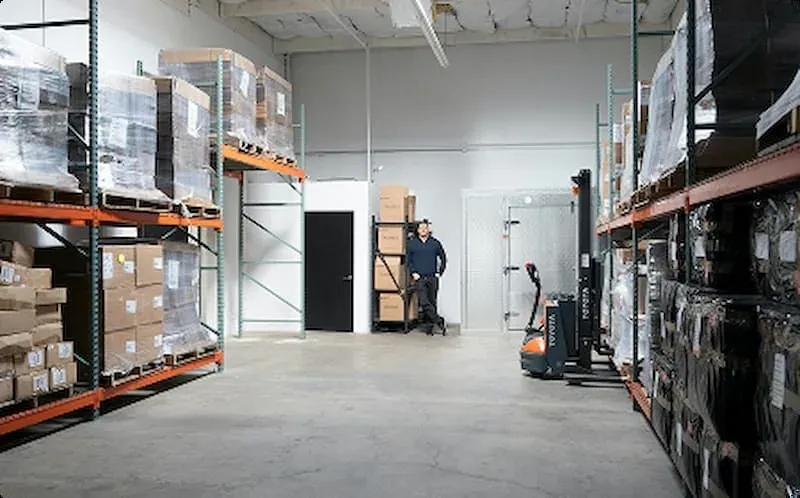 An image of a warehouse with various packages.